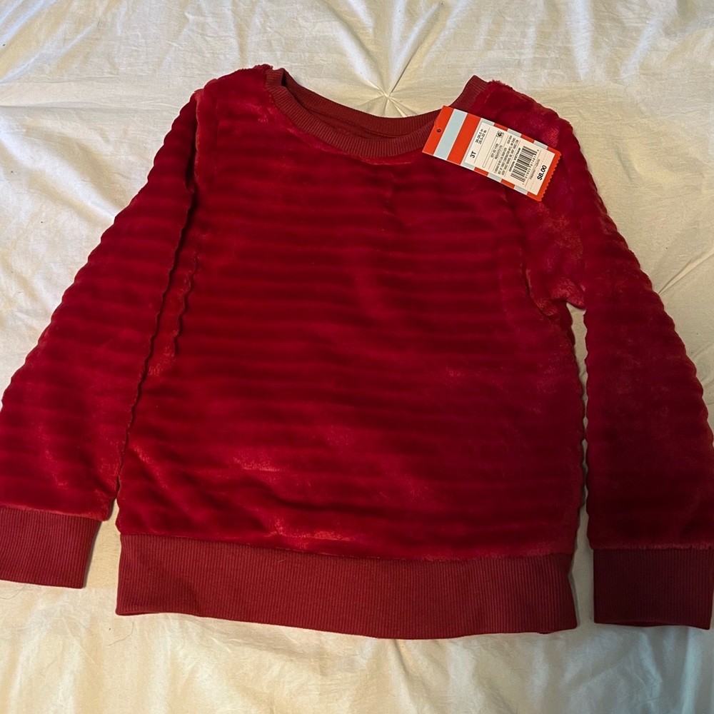 Red Velour Sweater